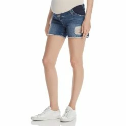 DL1961 Womens Maternity Ripped Cutoff Shorts