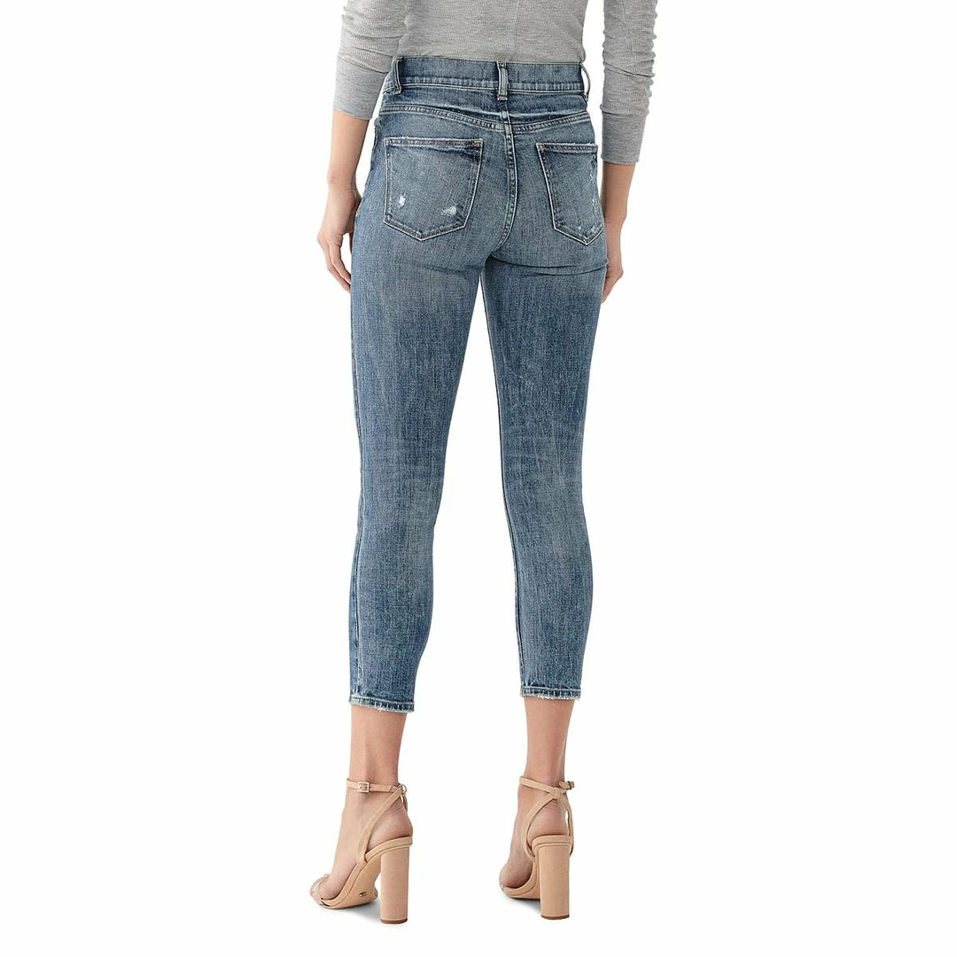 DL1961 Farrow Womens Skinny Distressed Cropped Jeans 2 DL1961 Farrow Womens Skinny Distressed Cropped Jeans - Image 2