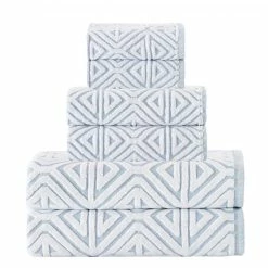 Enchante Home Glamour Turkish Cotton 6 pcs Towel Set