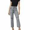 DL1961 Womens High Rise Crop Straight Leg Jeans