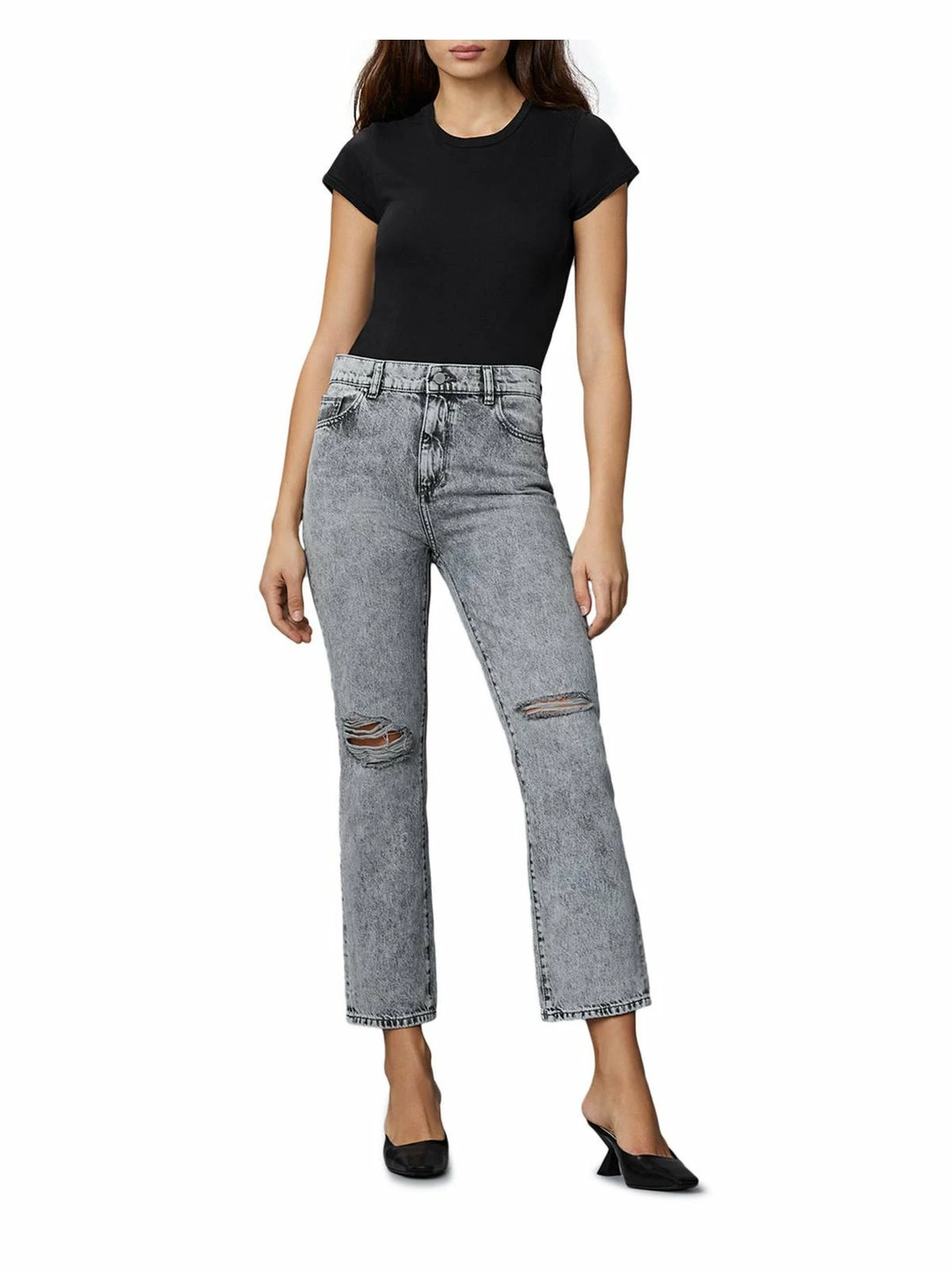 DL1961 Womens High Rise Crop Straight Leg Jeans 1 DL1961 Womens High Rise Crop Straight Leg Jeans