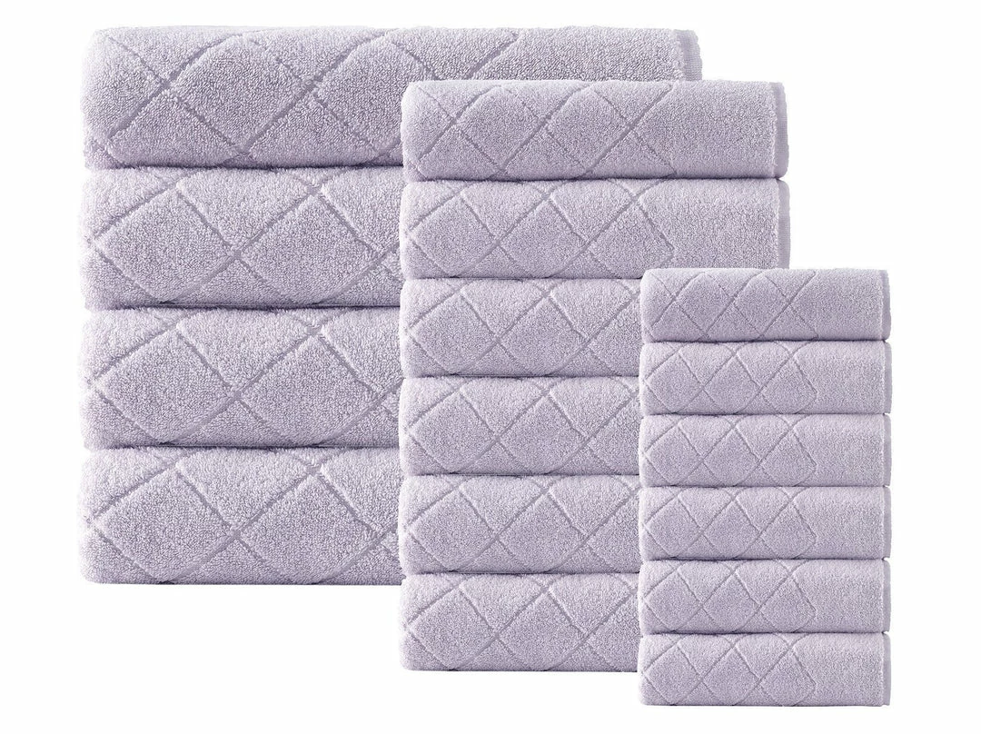 Enchante Home Gracious Turkish Cotton 16 pcs Towel Set 4 Enchante Home Gracious Turkish Cotton 16 pcs Towel Set - Image 4