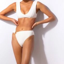 Revel Rey women Logan Bottom- Cream Snake