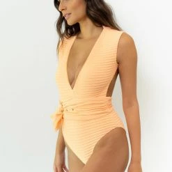 Revel Rey women Dean One Piece-Peach Pleat -Enchante Home Shop 37501224d5aa49ff9199f10fdd3b7de1 1080x