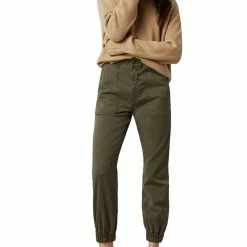 DL1961 Laura Womens High Rise Smocked Jogger Pants