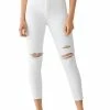 DL1961 Farrow Womens Skinny Ripped Knee Cropped Jeans