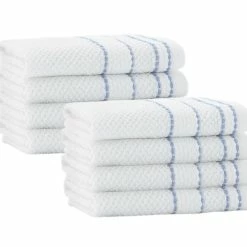 Enchante Home Monroe Turkish Cotton 8 pcs Wash Towels