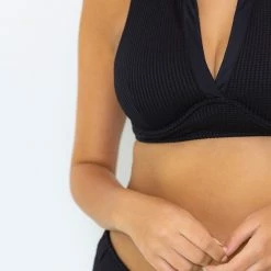 Revel Rey women Trent Top-Black Waffle Knit -Enchante Home Shop 5563c2fd57f44dc794361b2ae40e80da 1080x