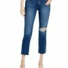 DL1961 Mara Womens Denim Raw Hem Straight Leg Jeans