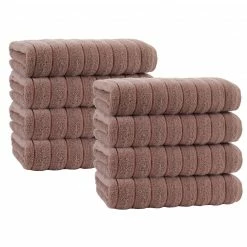 Enchante Home Vague Turkish Cotton 8 pcs Hand Towels