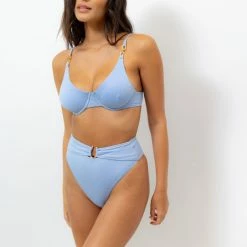 Revel Rey women Inez Bottom-Seine Blue Snake