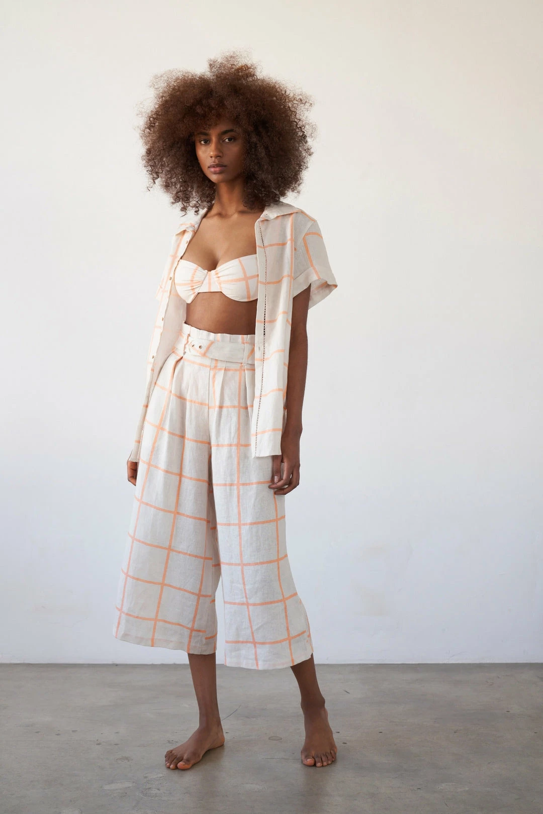 Revel Rey women Short Sleeve Sasha Shirt-Ettero Geo Linen 4 Revel Rey women Short Sleeve Sasha Shirt-Ettero Geo Linen - Image 4