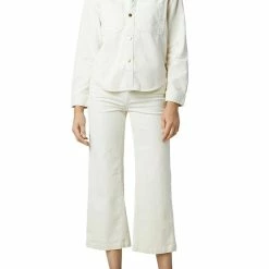 DL1961 Zita Womens Collared Pocket Button-Down Top
