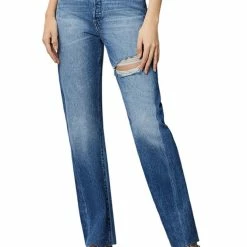 DL1961 Emilie Womens Denim Ultra High Rise Straight Leg Jeans