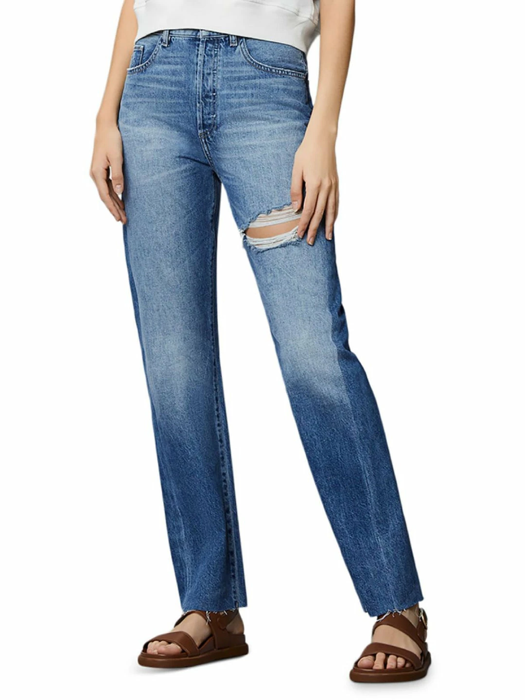 DL1961 Emilie Womens Denim Ultra High Rise Straight Leg Jeans 1 DL1961 Emilie Womens Denim Ultra High Rise Straight Leg Jeans