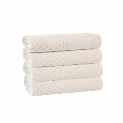 Enchante Home Glossy Turkish Cotton 4 pcs Hand Towels