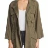 DL1961 Beekman Womens Military Long Sleeves Trench Coat