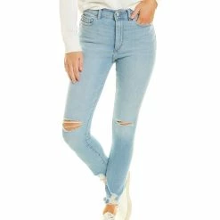 women DL1961 Farrow Baby Blue High-Rise Ankle Jean