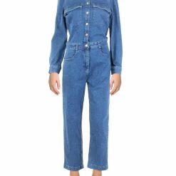 DL1961 Freja Womens Long Sleeves Casual Jumpsuit
