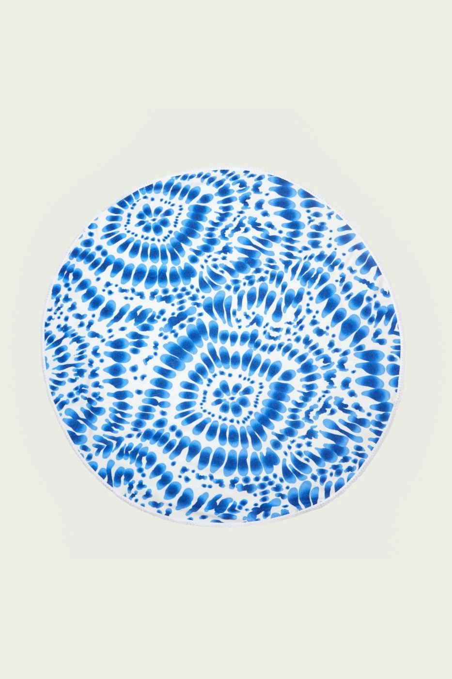 Enchante Home Indigo Round Turkish Beach Towel 1 Enchante Home Indigo Round Turkish Beach Towel