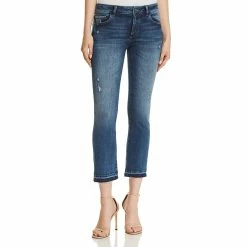 DL1961 Lara Womens Denim Distressed Bootcut Jeans