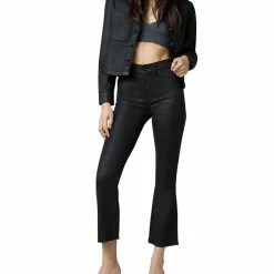 DL1961 Bridget Womens Coated High Rise Bootcut Jeans