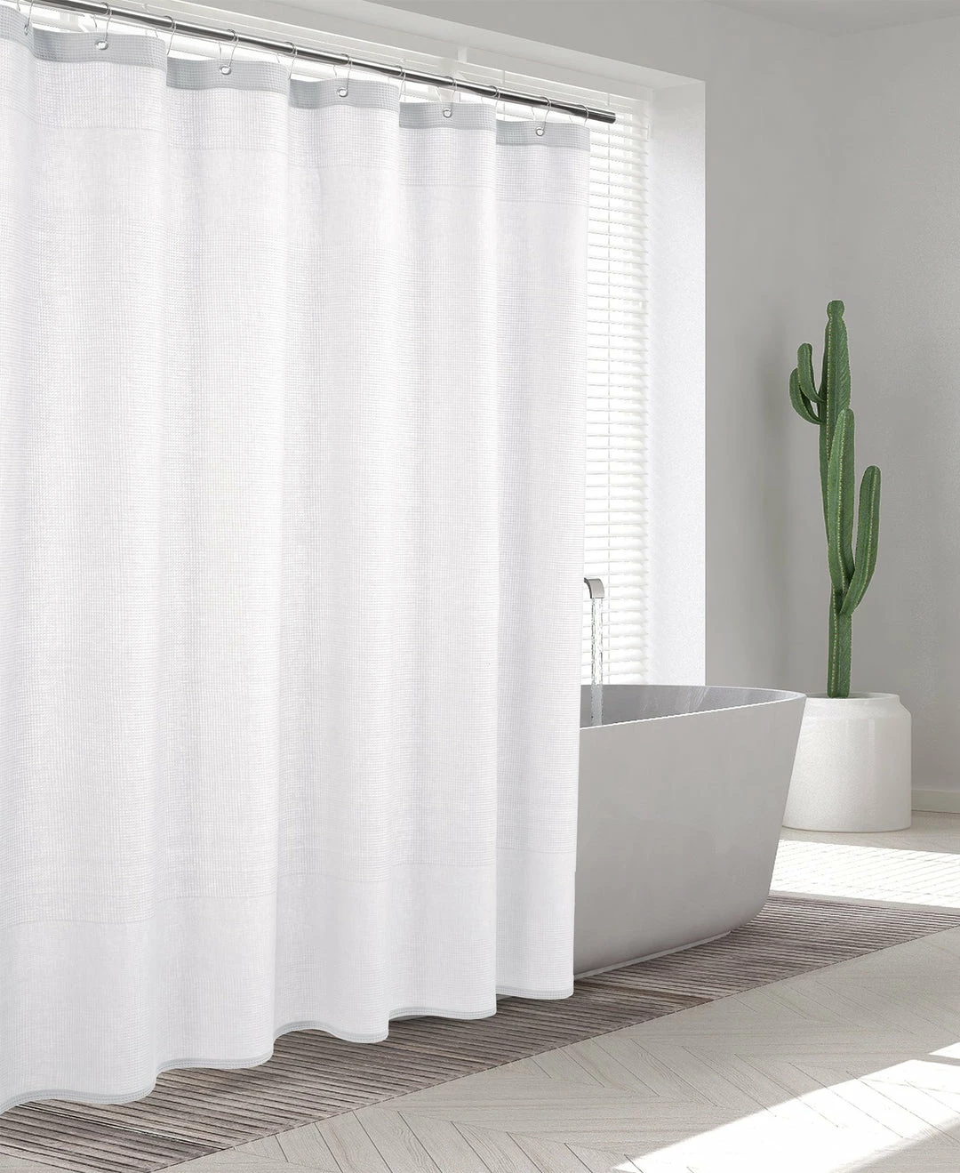 Enchante Home Ria Turkish Cotton Shower Curtain 6 Enchante Home Ria Turkish Cotton Shower Curtain - Image 6