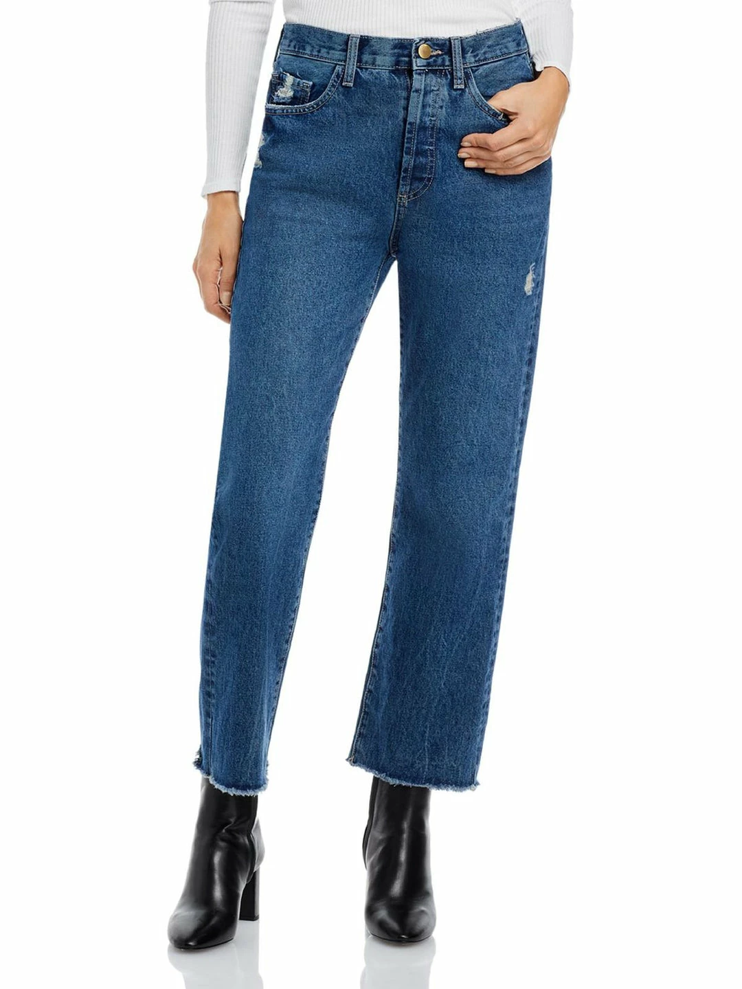 DL1961 Emilie Womens Ankle Button Fly Straight Leg Jeans 1 DL1961 Emilie Womens Ankle Button Fly Straight Leg Jeans