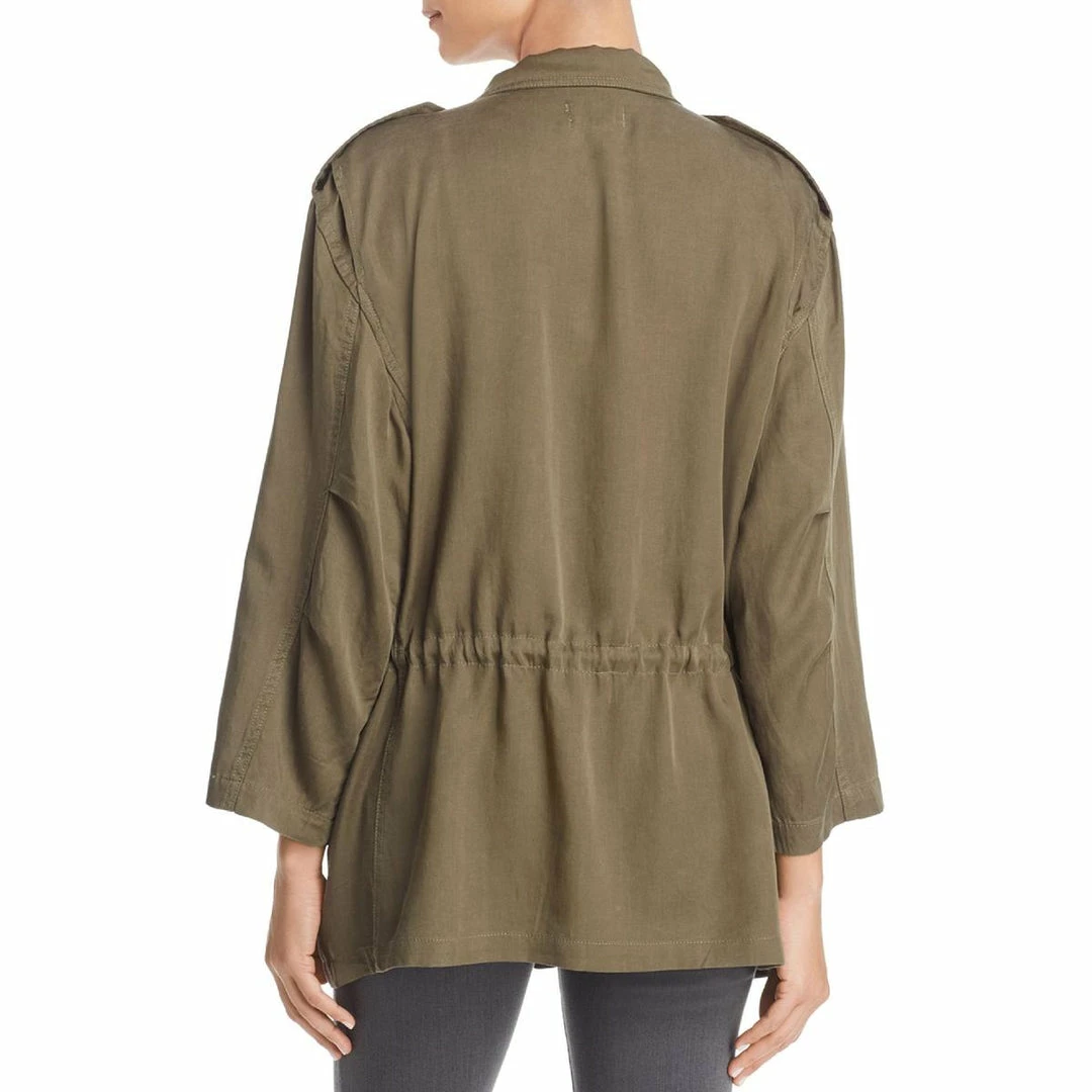 DL1961 Beekman Womens Military Long Sleeves Trench Coat 2 DL1961 Beekman Womens Military Long Sleeves Trench Coat - Image 2