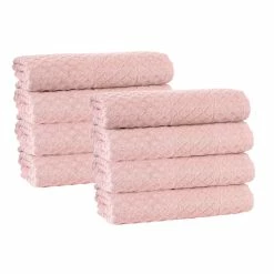 Enchante Home Glossy Turkish Cotton 8 pcs Hand Towels